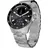 42 mm schwarz, FKM-Armband mit Edelstahlschnalle silber