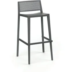 Packung mit 44 GRID Low Bar Hockern Anthrazit