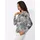 CREATION L Mesh-Shirt in hellgrau-bedruckt | Gr.: 36