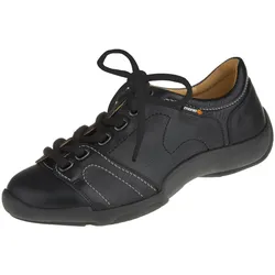 Schnürschuh BINOM "Mina", Damen, Gr. 36, schwarz, Leder, casual, Schuhe, im außergewöhnlichen Design