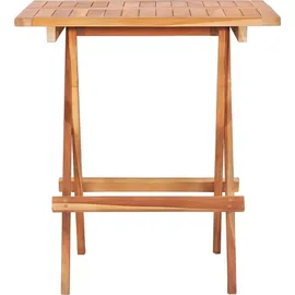 vidaXL Teak Set 3-tlg. natur/anthrazit klappbar