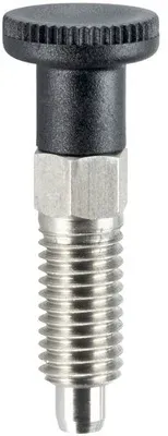 Rastbolzen, einfache Ausführung/mit Knopf, ohne Arretierung | d1=4 mm / Rostfreier Stahl | 22120.0784