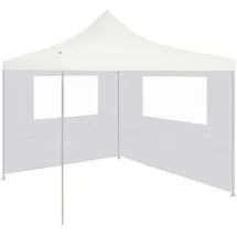 vidaXL Pavillon-Seitenwand mit Fenstern 4 x 2 m Weiß