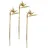 I.GE.A. Kunstblume I.GE.A. "Strelitzie", gold (goldfarben), B:27cm H:95cm L:5cm, Obermaterial: 100% Kunststoff, Kunstpflanzen, Exotischer Dekozweig,Tropische Blume, 3er Set