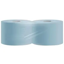 ELOS Putztuch ELOwipe L L.ca.225 mmxB.ca.360mm blau 3-lagig 2 Rl.à 1000 Bl.