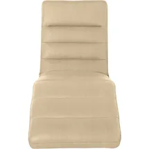 W.Schillig Relaxliege daily dreams Leder/Polyester 65 x 91 x 170 cm beige mit Kissen