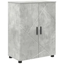 vidaXL Badezimmerschrank mit Speicher 60 x 35 x 80 cm Grau Metall