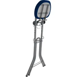 Ribelli Bügelstehhilfe Stehhilfe Stehstuhl 6-Fach höhenverstellbar klappbar Bügelstuhl Stehsitz ergonomisches Sitzen - Stehsitz zum Bügeln mit Rückenlehne (blau)
