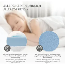 ML-Design Hausbett 70 x 140 cm Kiefer grau