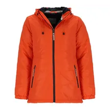Coastguard Steppjacke 50936 Damen Jacke reflektierend mit Kapuze - Gesteppte Jacke unifarben orange 44