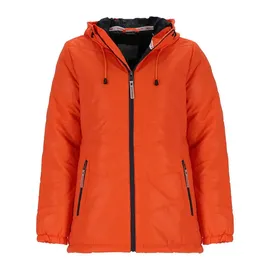 Coastguard Steppjacke 50936 Damen Jacke reflektierend mit Kapuze - Gesteppte Jacke unifarben orange 44