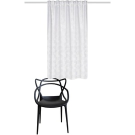 Home Wohnideen Vorhang »GINGKO«, (1 St.), Verdunkler, jacquardgemustertes Gingko-Blatt-Motiv, 100% verdunklend weiß