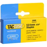Tacwise 0333 Typ 53/4 mm Verzinkte Heftklammern, 2000 Stück