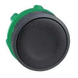 Schneider Electric ZB5AA2 Drucktaster, Frontelement, Harmony XB5, Kunststoff, 22mm, schwarz, unbeschriftet, tastend
