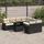 vidaXL Garten-Lounge-Set 9-tlg. schwarz