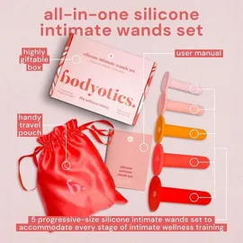 Bodyotics Silikon-Dilatoren für Frauen | 5 abgestufte Größen - Medizinische Vaginaldilatatoren - Beckenboden- & Vaginatraining bei Blasenschwäche