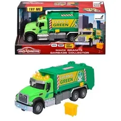 MAJORETTE 213743007 Mack Granite Garbage Truck Müllauto 22 cm