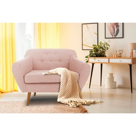 andas Sessel »Renne«, mit Heftung im Rücken im skandinavischem Stil rosa