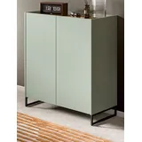 inn.furn Borga Schuhschrank 90 x 97 cm Salbei Grün