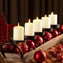 Deuba Casaria Weihnachtsbaumkugeln rot 66 tlg.