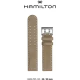 Hamilton Leder Khaki Field Auto Band-set Leder Braun-20/20 H690.705.125 - braun