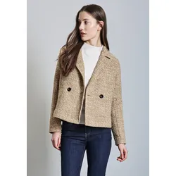 Jackenblazer, mit Bouclé-Struktur, Gr. 40, honey sand, , 88905836-40