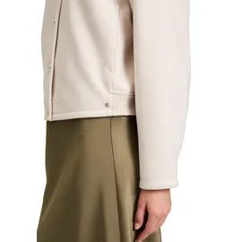 Betty & Co Blouson mit Rippbündchen in Bright Cream Melange | Gr.: 44