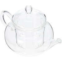 Healvian Teekanne Glas 250ml Teekanne mit Siebeinsatz Teebereiter Glass Teapot Teekanne Klein Glas Tee Pot Hitzebeständig Tee-Ei Für heiße und kalte Getränke Fruchttee Duftender