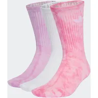 adidas TIE DYE CREW 3 Paar Lila/Pink/Weiß XL (46/48)