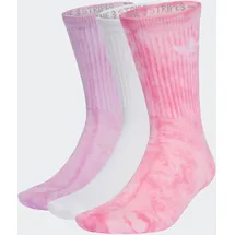 adidas TIE DYE CREW 3 Paar Lila/Pink/Weiß XL (46/48)