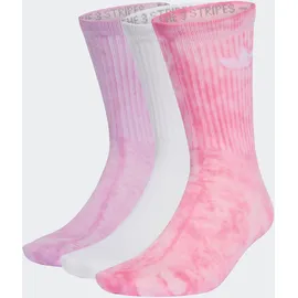 adidas TIE DYE CREW 3 Paar Lila/Pink/Weiß XL (46/48)