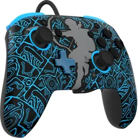 PDP Rematch Wired Controller Glow in the Dark Blau Nintendo Switch