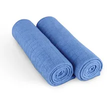 BestLivings Microfaser Geschirrtuch Sunshine 65 x 45 cm 4er Pack Blau