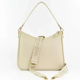 Valentino Never Hobo Bag Synthetik Beige/Weiß