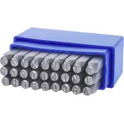 KS Tools Buchstaben-Prägestempel-Satz, 27-teilig