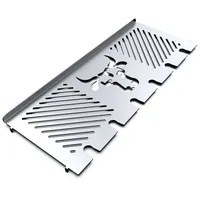 tuning-art Warmhalterost 2er Serie Edelstahl silber