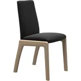 Stressless® Polsterstuhl Laurel, Low Back, Größe M, mit abgerundeten Beinen in Eiche natur schwarz