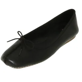 CLARKS Freckle Ice Ballerinas Black Leather 37 1/2