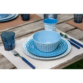 Bo-Camp Mix & Match Geschirrset 16 Stück blau