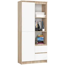 Akord Mehrzweckschrank 80 x 180 x 35 cm Weiß