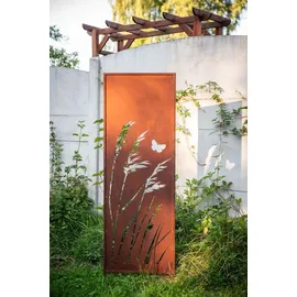 kpga kapaga home & garden Sichtschutz Metall 160 x 50 cm Braun
