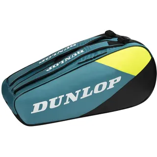 Dunlop Sx-club Tasche für 6 Tennisschläger, Blaugrün-Schwarz-Gelb