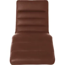 W.Schillig Relaxliege daily dreams Leder/Polyester 75 x 91 x 170 cm braun mit Kissen