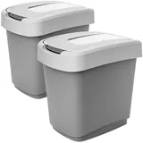 Centi Mülleimer 15 l Grau