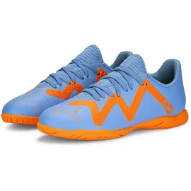 Puma Future Play It Junior Hallenschuhe Kinder Blue Glimmer/Puma White/Ultra Orange 31