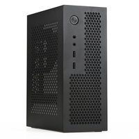 Ozkaksj A09 HTPC Computer Case Mini ITX Gaming PC Chassis Desktop Chassis USB 2.0 Computer Case Home Computer Case Schwarz