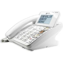 Geemarc CL595 Seniorentelefon Anrufbeantworter, Freisprechen, Optische Anrufsignalisierung, für Hörgeräte