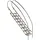 Ideal Edelstahl Eichenwald Pooltreppe Modell 08,2 199,9 cm x 208,8 cm Edelstahl