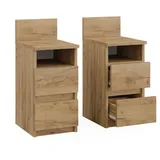 Vicco Nachttisch Monty, 25 x 59.1 cm 2er Set