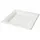 Greenbox Teller aus Zuckerrohr quadratisch 26 cm 50 St. Weiß
